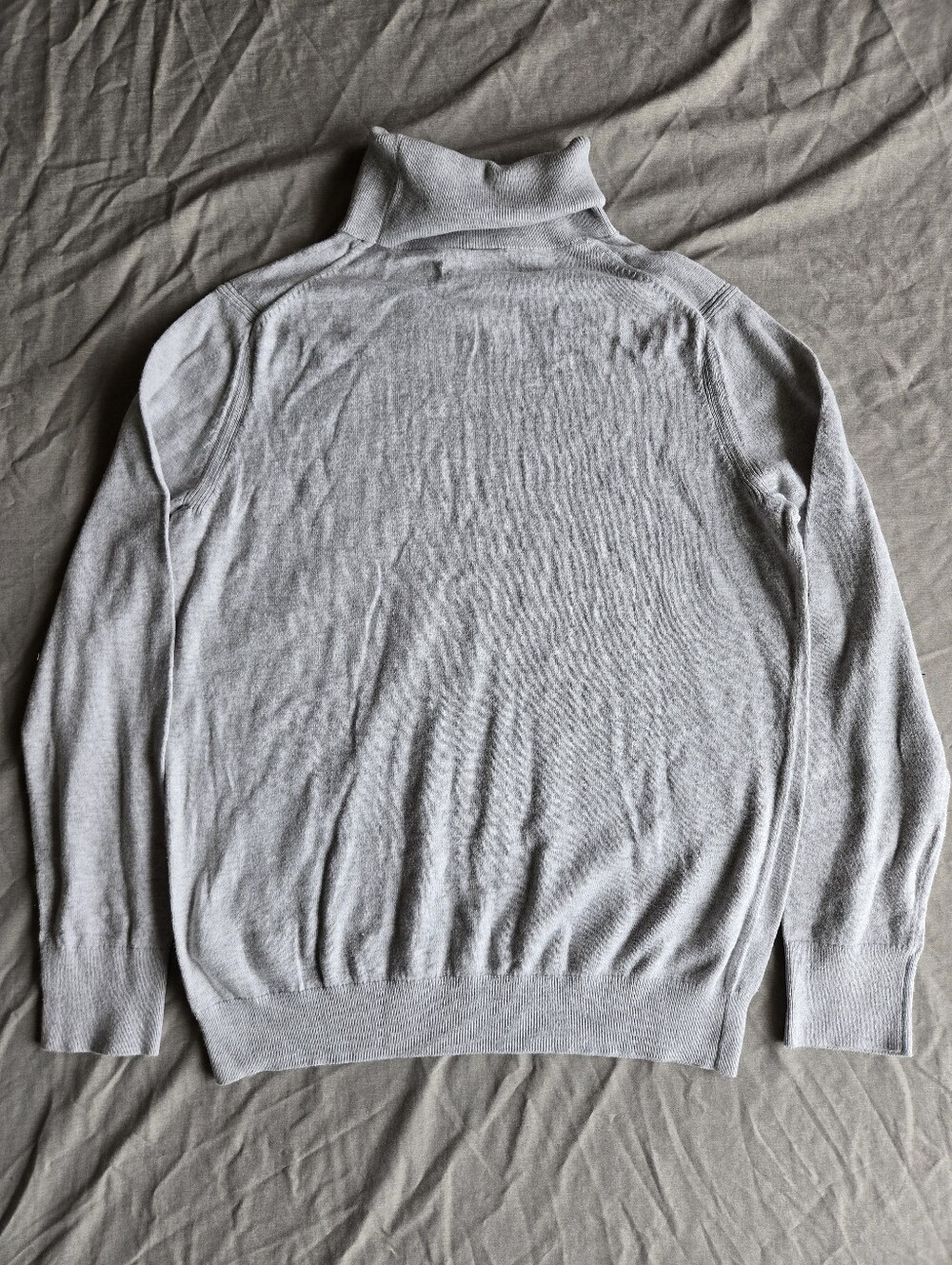 GAP Light Gray Knit Turtleneck Cowl Neck Sweater - Picture 7 of 7
